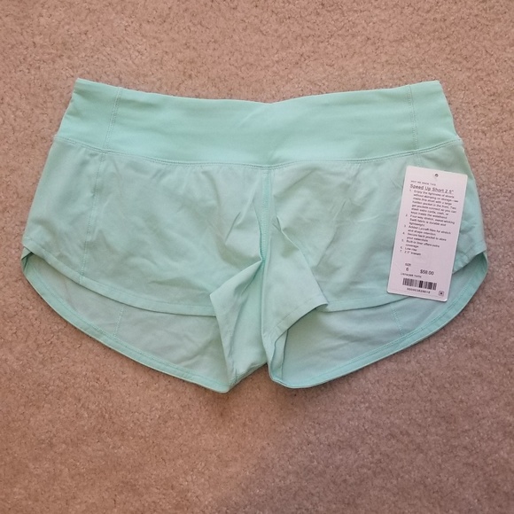 lululemon toothpaste shorts